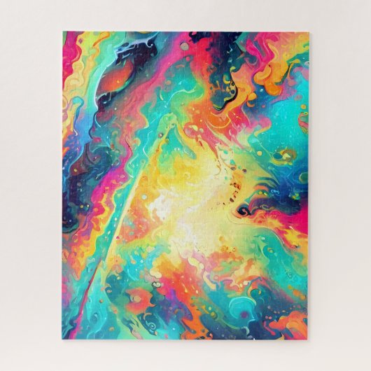 Abstrakte Fraktal-Textur Puzzle (Vertikal)