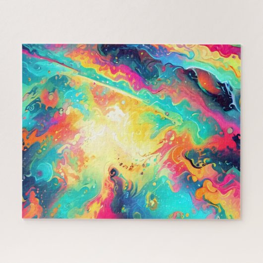 Abstrakte Fraktal-Textur Puzzle (Horizontal)