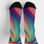 Abstrakte Fraktal-Textur Socken (Oben)