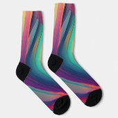 Abstrakte Fraktal-Textur Socken (Rechts)