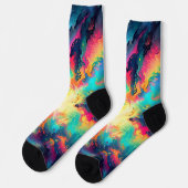 Abstrakte Fraktal-Textur Socken (Linkes Detail)