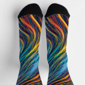 Abstrakte Fraktal-Textur Socken (Oben)