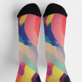 Abstrakte Fraktal-Textur Socken (Oben)