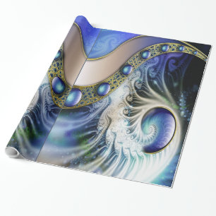 Abstrakte fraktale Fantasie Geschenkpapier