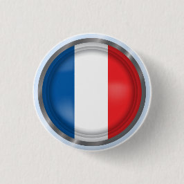 Abstrakte Frankreich-Flagge, französischer Button