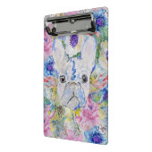 Abstrakte französische Bulldogfarbenfarbe Mini Klemmbrett (Gewinkelt2)