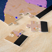 Abstrakte Frau Art Deco Puzzle (Seite)