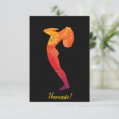 Abstrakte Frau beim Yoga-Training| Anpassbar Dankeskarte (Stehend Vorderseite)