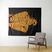 Abstrakte Frau Expressive Moderne Silhouette Wandteppich (Beispiel (Horizontal))