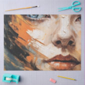 Abstrakte Frau II Tissue-Papier Seidenpapier (Basteln)