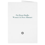 Abstrakte Frau mit Koffer (Hinten)