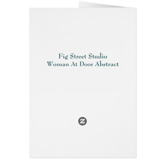 Abstrakte Frau mit Koffer (Hinten)