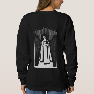 Abstrakte Frau Zeichnung Kunst Vintage Minimalisti Sweatshirt