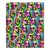Abstrakte Frauen in Sonnenbrille Digitale Kunst Fotodruck (Vorne)
