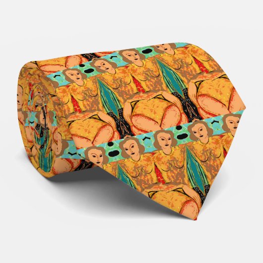 Abstrakte Frauen, Krawatte (Gerollt)