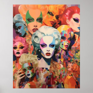 Abstrakte Frauen Poster