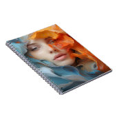 Abstrakte Frauen sehen farbenfroh Notizblock (Rechte Seite)