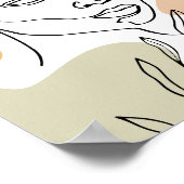 Abstrakte Frauen sehen sich modernen Kunstdrucken  Poster (Ecke)