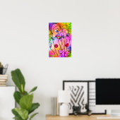 Abstrakte Frauen sehen sich Poster Kubismus Stil M (Heimbüro)