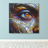 Abstrakte Frauenanschauung Leinwanddruck (Insitu (Holzboden))