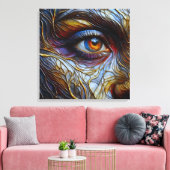 Abstrakte Frauenanschauung Leinwanddruck (Insitu (Wohnzimmer))