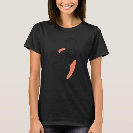 Abstrakte Frauengefahr T-Shirt (Vorderseite)