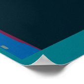 Abstrakte Frauengesicht Poster (Ecke)