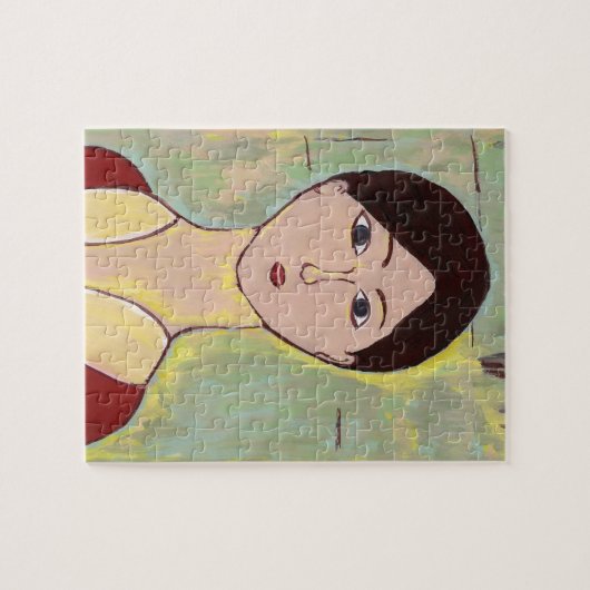 Abstrakte Frauengesicht Puzzle (Horizontal)