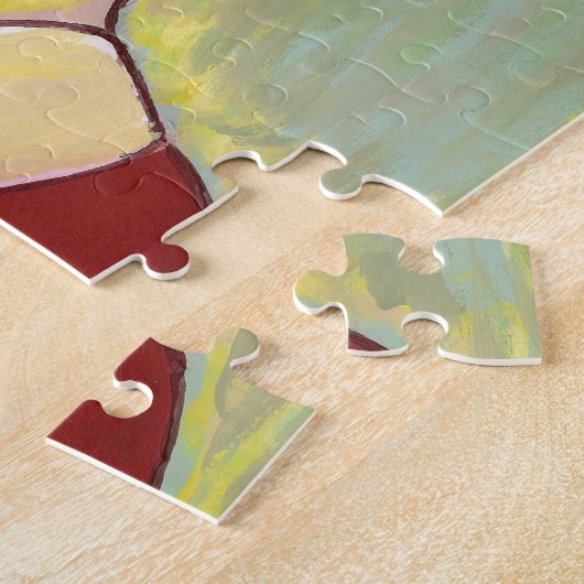 Abstrakte Frauengesicht Puzzle (Seite)