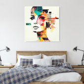 Abstrakte Frauenkunst Leinwanddruck (Insitu (Schlafzimmer))