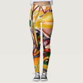 Abstrakte Frauenmalerei Leggings (Vorderseite)