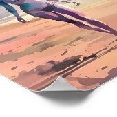 Abstrakte Frauenmalerei Poster (Ecke)