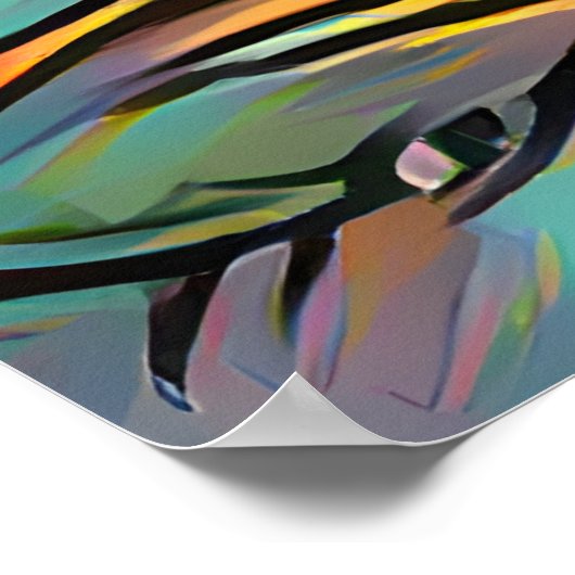 Abstrakte Frauentanz Poster (Ecke)