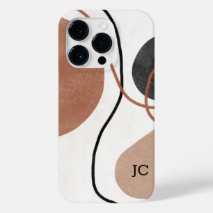 Abstrakte Freeform-Formen - braun und schwarz Case-Mate iPhone 14 Pro Hülle