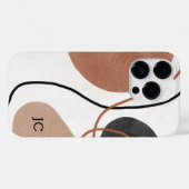 Abstrakte Freeform-Formen - braun und schwarz Case-Mate iPhone Hülle (Rückseite (Horizontal))