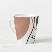 Abstrakte Freeform-Formen - braun und schwarz Milchtasse (Linke Ecke)