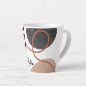 Abstrakte Freeform-Formen - braun und schwarz Milchtasse (Rechte Ecke)