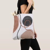 Abstrakte Freeform-Formen - braun und schwarz Tasche (Von Nahem)