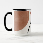 Abstrakte Freeform-Formen - braun und schwarz Tasse (Links)