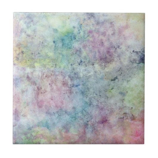 abstrakte freie Hand, die vom Watercolor zeichnet Fliese (Vorderseite)