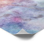 abstrakte freie Hand zeichnend aus Aquarellfarben Poster (Ecke)