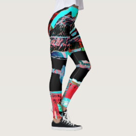 Abstrakte Freiheit – Leggings mit individuellem Al