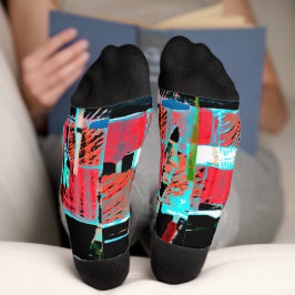 Abstrakte Freiheit – Nachhaltiger Premium-Crew-Soc Socken