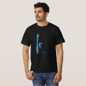 Abstrakte Freiheitsstatue T-Shirt (Vorne ganz)