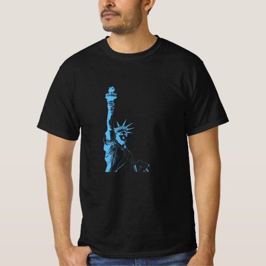 Abstrakte Freiheitsstatue T-Shirt (Vorderseite)