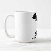 Abstrakte Friedensfreiheit Minimalistische Kunstli Kaffeetasse (Links)