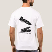 Abstrakte Friedensfreiheit Minimalistische Kunstli T-Shirt (Rückseite)