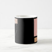 Abstrakte Frontlinie Zeichnend Ästhetische Spitze Kaffeetasse (Mittel)