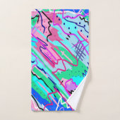 Abstrakte Frühjahrslandschaft Badhandtuch Set (Handtuch)