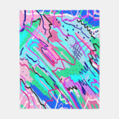 Abstrakte Frühjahrslandschaft Fleecedecke (Vorderseite)